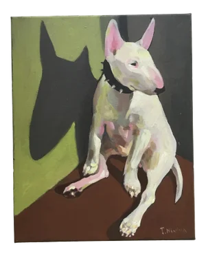 “in the Corner” Acrylic on Canvas by T. Nivina