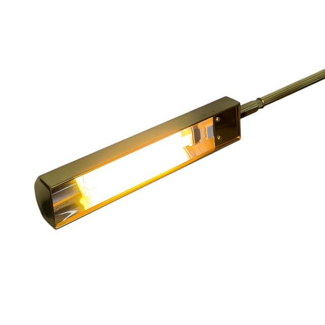 Vintage Brass and Marble Counter-Balance Desk Lamp For Sale - Image 11 of 13