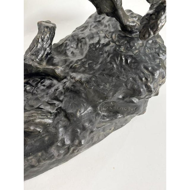 Black French Artist, Dog Sculpture, 19th Century, Terracotta For Sale - Image 8 of 18
