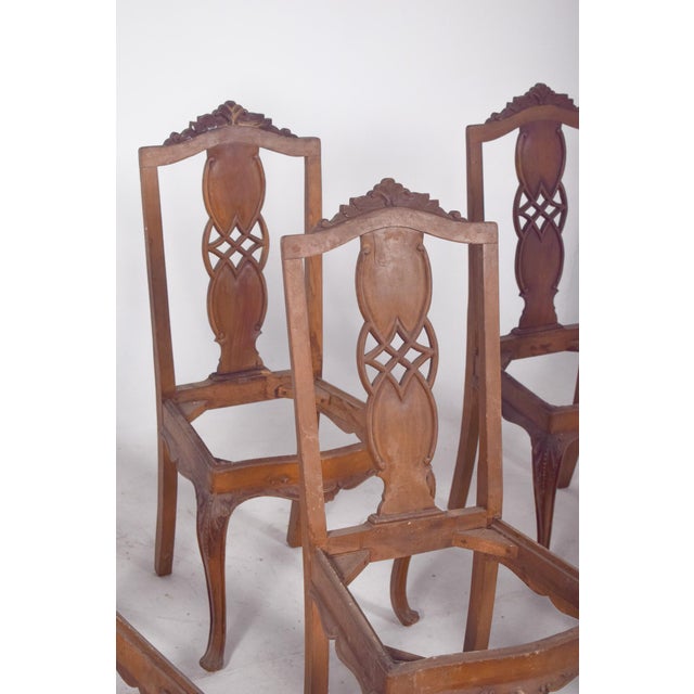 Portuguese Dining Chairs, 1890s, Set of 6 For Sale - Image 4 of 10