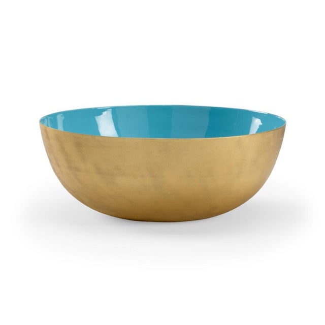 Contemporary Wildwood Caribbean Textured Bowl, Large For Sale - Image 3 of 3
