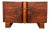 Art Deco Walnut Sideboard with Bakelite Handles, 1930s For Sale