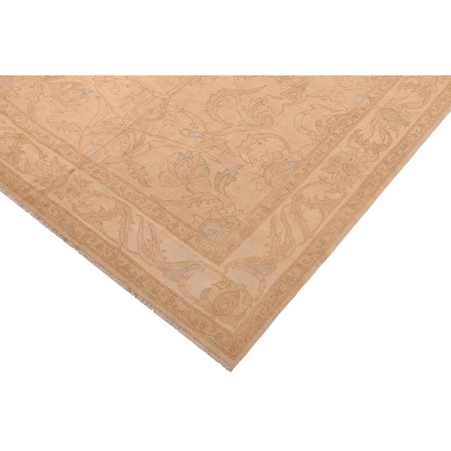 Bohemien Ziegler Beige Brown Hand-Knotted Wool Rug - 7'9'' X 10'0'' For Sale In New York - Image 6 of 8