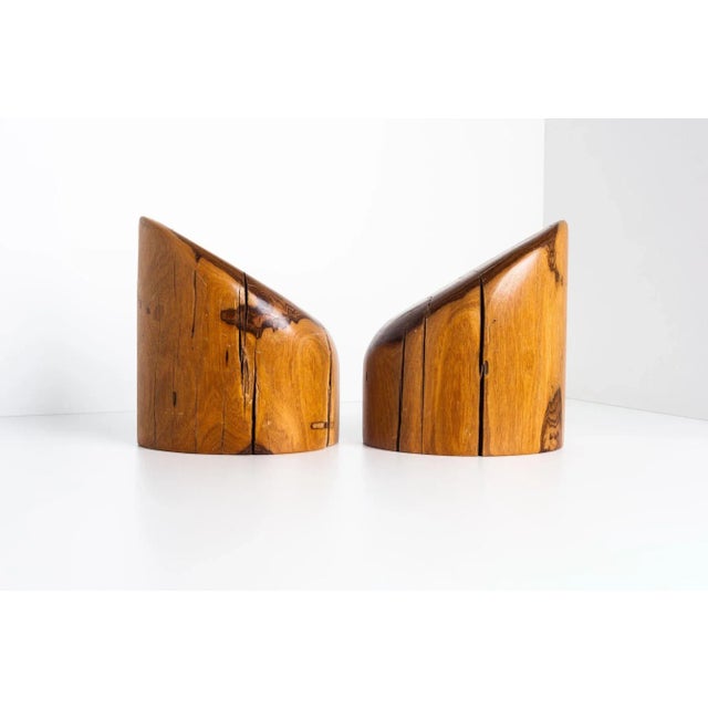 1970s 1970s Don Shoemaker Hand-Carved Cocobolo Bookends - a Pair For Sale - Image 5 of 12
