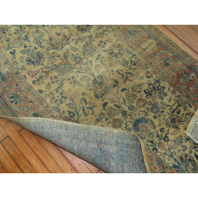 Early 20th Century Persian Kashan Gallery Runner - 4'7" x 16'3" For Sale - Image 4 of 11