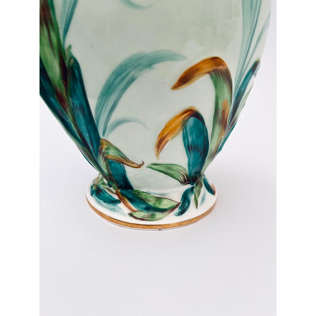 Cream Large Antique Porcelain Swan Wash Pitcher, 1800s For Sale - Image 8 of 13