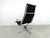 Black EA124 Lounge Chair in Black Fabric by Charles & Ray Eames for Herman Miller, 1970s For Sale - Image 8 of 12