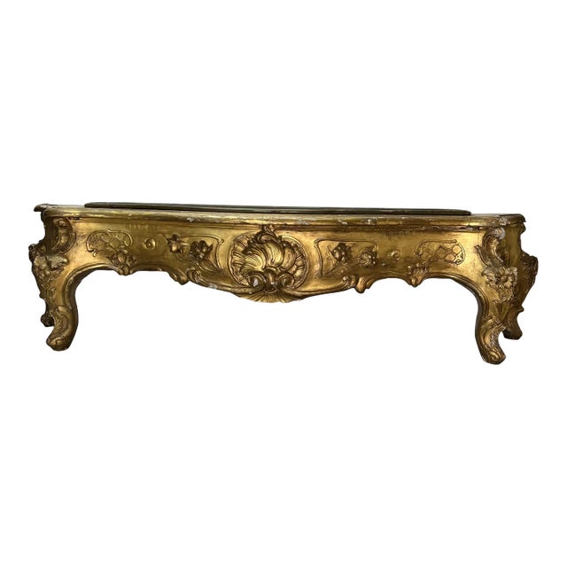 Early 1900s Gilded French Baroque Style Footed Planter For Sale