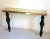 1980s Large Marble & Brass Console Table Italy 1980s For Sale - Image 5 of 9