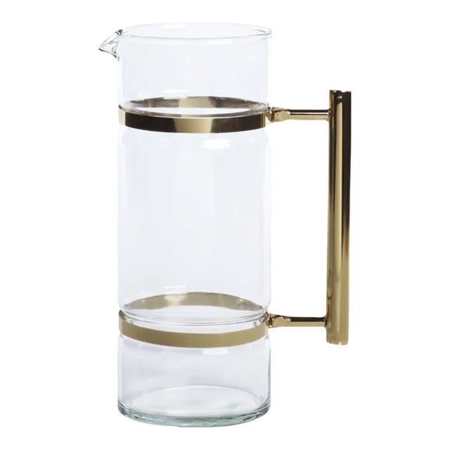 Asti 9.75" Tall Glass Pitcher For Sale