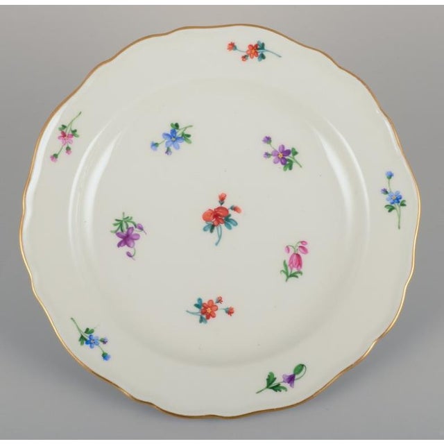1920s Vintage German Porcelain Plates from Meissen, 1920s, Set of 4 For Sale - Image 5 of 9