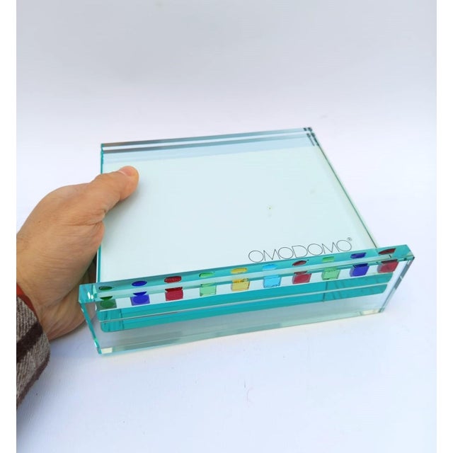 Glass Ovodomo Photo Frame in Glass, Italy, 1990s For Sale - Image 7 of 7