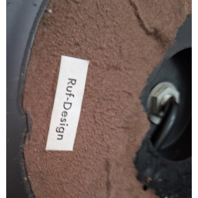 Metal Vintage Table Lamp with Twisted Chrome-Plated Metal Base and Clear Ice Glass Shade by Ruf-Design, 1970s For Sale - Image 7 of 8