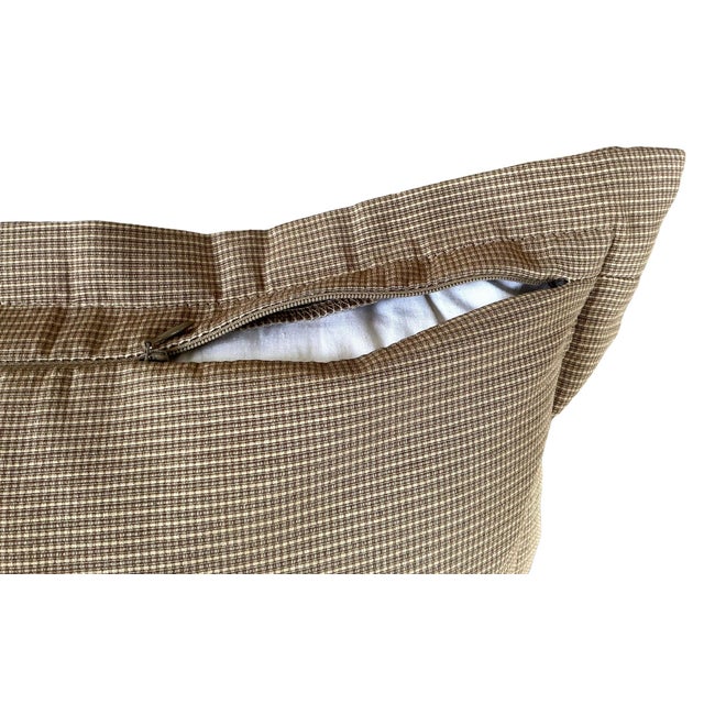 Kravet Equestrian “Gladiateur” Pillow With Double Flange Trim For Sale - Image 11 of 12