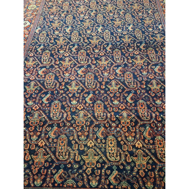 Antique Persian Senneh Rug For Sale - Image 4 of 5