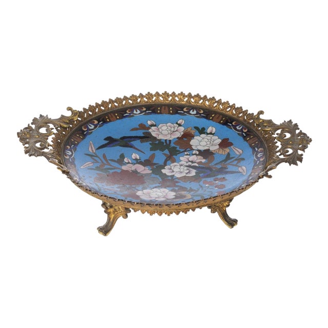 Japanese Cloisonne Fruit Bowl For Sale