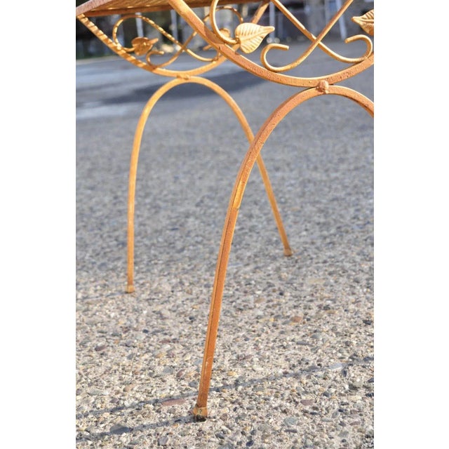 Mid 20th Century Vintage Salterini Style Mid Century Wrought Iron Nesting Side Tables - Set of 3 For Sale - Image 9 of 12