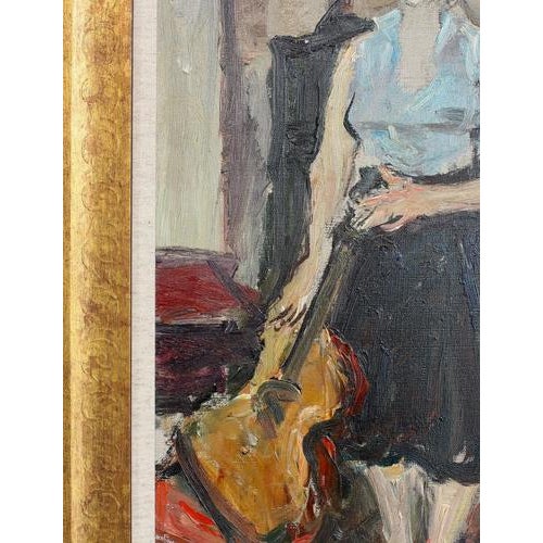 Carlo Striccoli, The Guitarist, 1960s, Oil on Canvas For Sale - Image 10 of 18