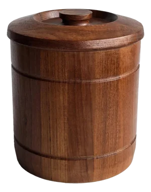 1970s Teak Wood Ice Bucket