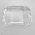 Tiffany and Co. Tiffany & Co. Faceted Crystal Paperweight Emerald Cut Signed Vintage Antique For Sale - Image 4 of 12
