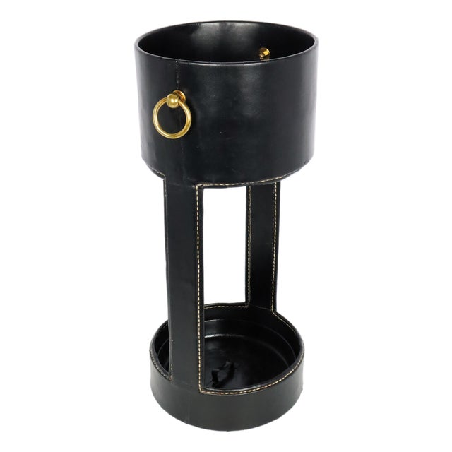 Vintage Umbrella Stand by Jacques Adnet, 1950 For Sale