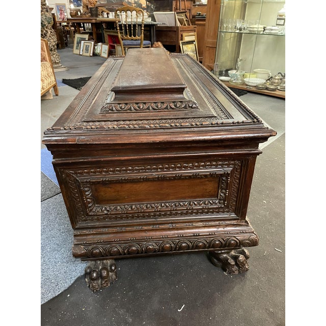 Wood Cassonne Chest, Late 16th-Early 17th century For Sale - Image 7 of 14