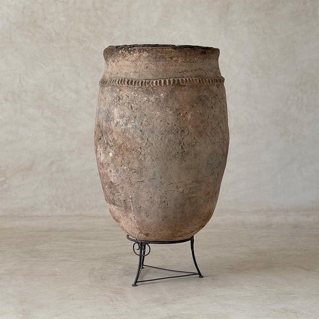 Ceramic Moroccan Berber Clay Jar in Earthenware For Sale - Image 7 of 7