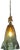 Large Art Glass Fazzoletto Green Amber Cherub Pendant Light For Sale - Image 16 of 18