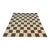 Handmade New Zealand Wool Dhurrie, Brown and Cream Geometric Rug- 8'x10' For Sale