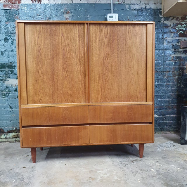 1960s Danish Teak Gentleman's Dresser With Tambdoors Chairish