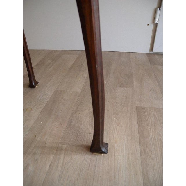 Wood Antique Art Nouveau Side Table, 1890s For Sale - Image 7 of 18