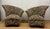 Late 20th Century Vintage Vladimir Kagan Style Channel Fan-Shaped Art Deco Inspired Lounge Chairs - A Pair For Sale - Image 5 of 9