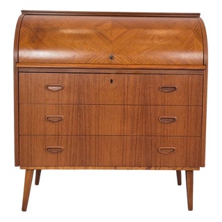 Mid-Century Secretary Desk by Egon Ostergaard for SMI, Sweden, 1960s For Sale