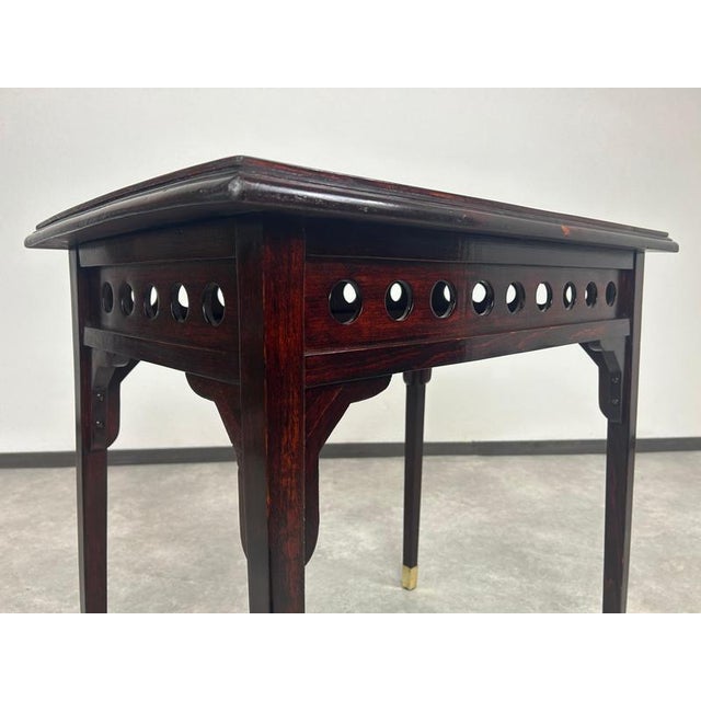 Vienna Secession Side Table attributed to Josef Hoffmann for J&J Kohn, 1890s For Sale - Image 5 of 9