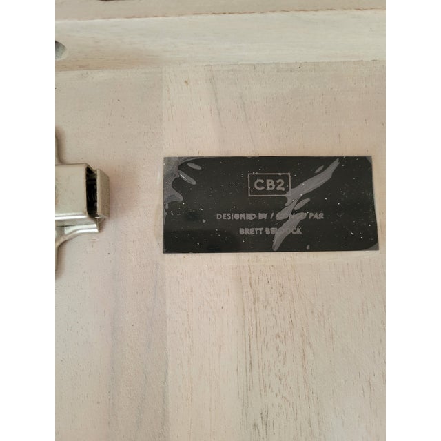 Cb2 Costela 74" White Wash Acacia Wood Credenza For Sale - Image 11 of 11