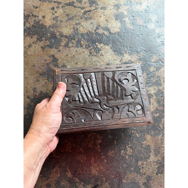 Wood Antique Vintage Turned Wood Artisan Boxes, Handcrafted, Rustic Charm, Japan For Sale - Image 7 of 16