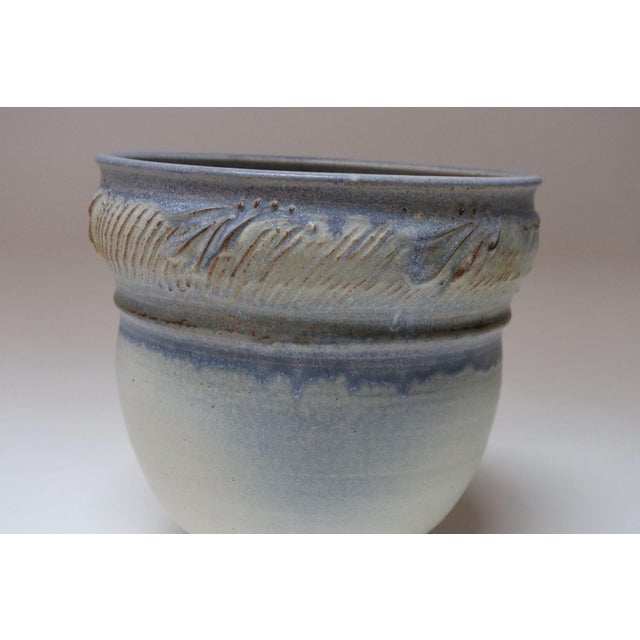 Vintage Studio Pottery Blue Ombré Planter by Deanna Nichols For Sale - Image 9 of 18
