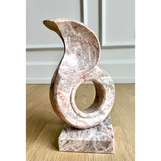 Late 20th Century Leonardo Nierman “La Flama” Hand-Carved Marble Abstract Sculpture, Mexico, Late 20th Century For Sale - Image 5 of 10