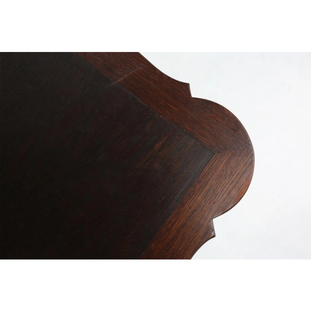 Wood French Card Table in Wood with 2 Drawers, 1890s For Sale - Image 7 of 12