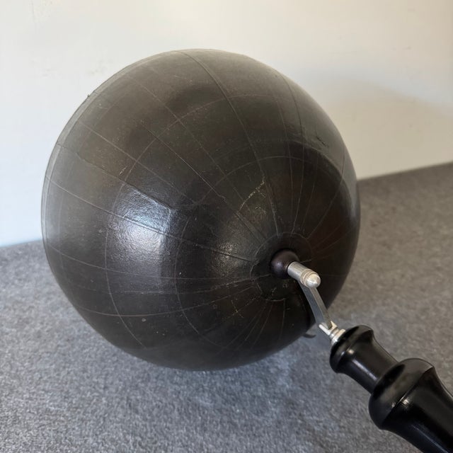 Black Vintage Black Slate Globe, 1930s For Sale - Image 8 of 9