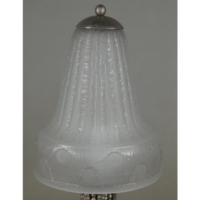 1930s French Art Deco Table Lamp by H. Fournet & Daum - France For Sale - Image 9 of 13