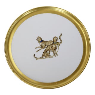 Decorative Porcelain Plate by Porcelaine De Paris, 1980s For Sale