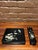 Japanese Antique Japanese Black Lacquer Box Set Daisy Butterfly Hand Painted Urushi For Sale - Image 3 of 13