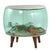 Vintage 1960s inflatable vinyl ottoman with a clear aqua colored body and an aquarium style interior filled with...