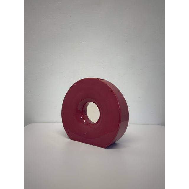 1990s Late 90s Postmodern Vase Handcrafted in Ukraine For Sale - Image 5 of 12