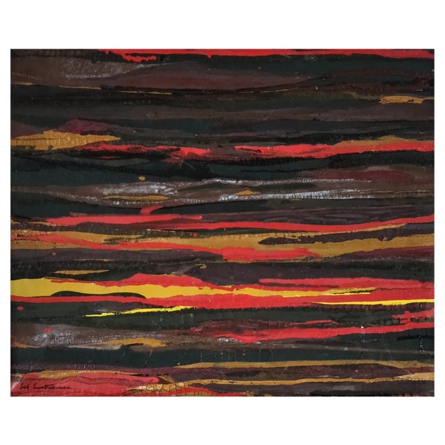 Gil Cuatrecasas, Composition, 1970, Oil on Canvas For Sale