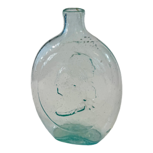 Antique American Historical Glass Flask, George Washington, Zachary Taylor, Circa 1848