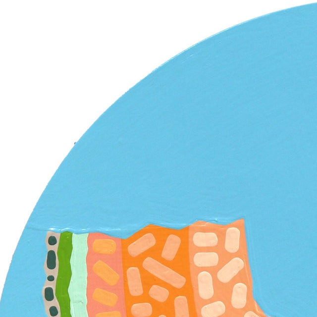 2020s Cantaloop - Original Vibrant Abstract Fruit Still Life Painting on Panel by Will Beger For Sale - Image 5 of 9