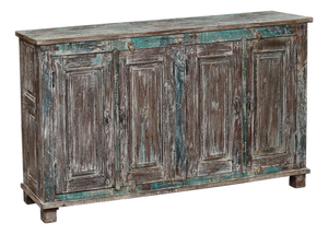 Sideboard Made From Antique Indian Teakwood Architectural Elements