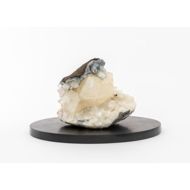 Mid 20th Century Celestite, Calcite, and Quartz Crystal Specimen For Sale - Image 5 of 14